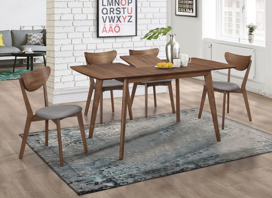 5-piece Butterfly Leaf Dining Set Natural Walnut 108080-S5 CST