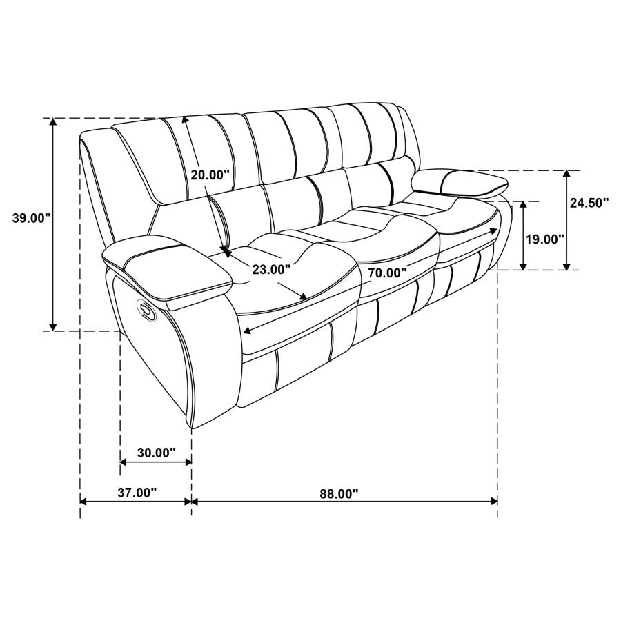 POWER MOTION SOFA AND LOVESEAT 610241-S2-COA