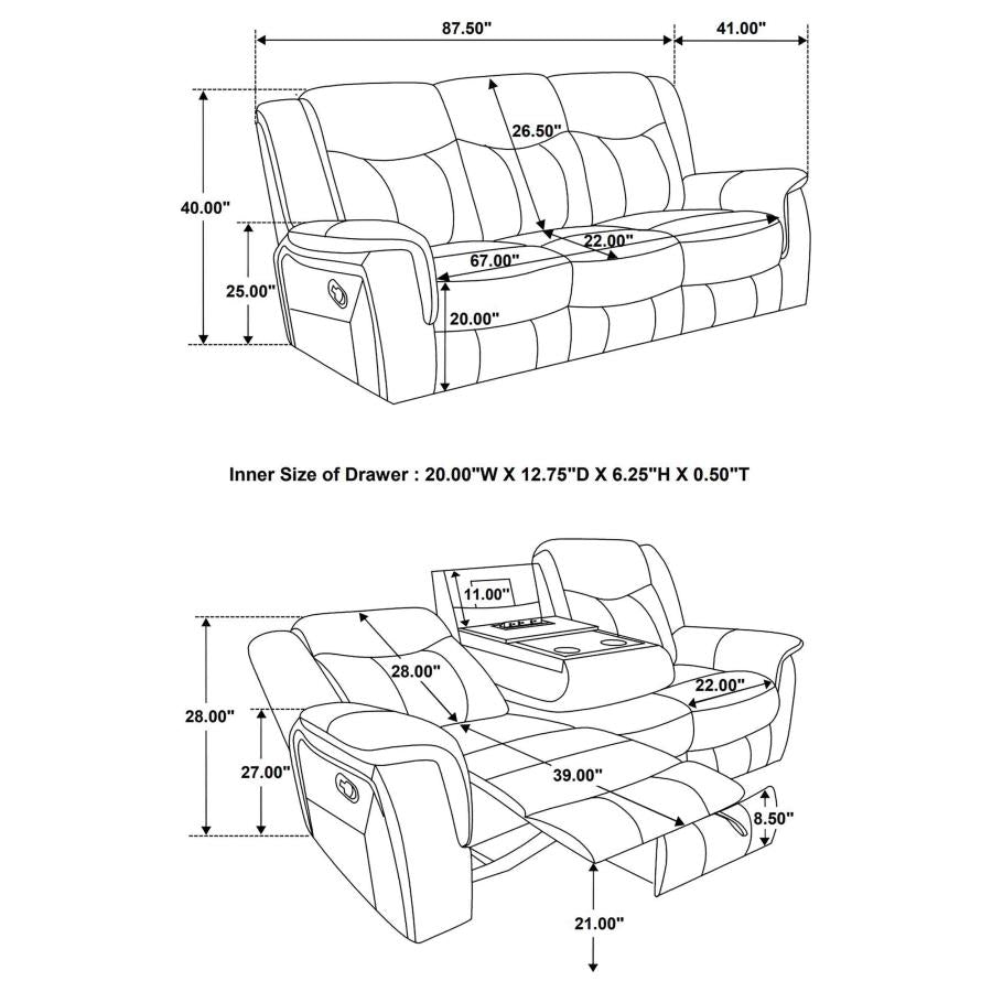 POWER MOTION SOFA AND LOVESEAT 650354-S2-COA