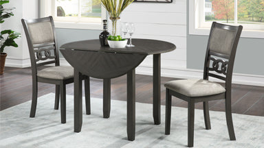 GIA 42" DINING DROP LEAF TABLE W/2 CHAIRS-NC