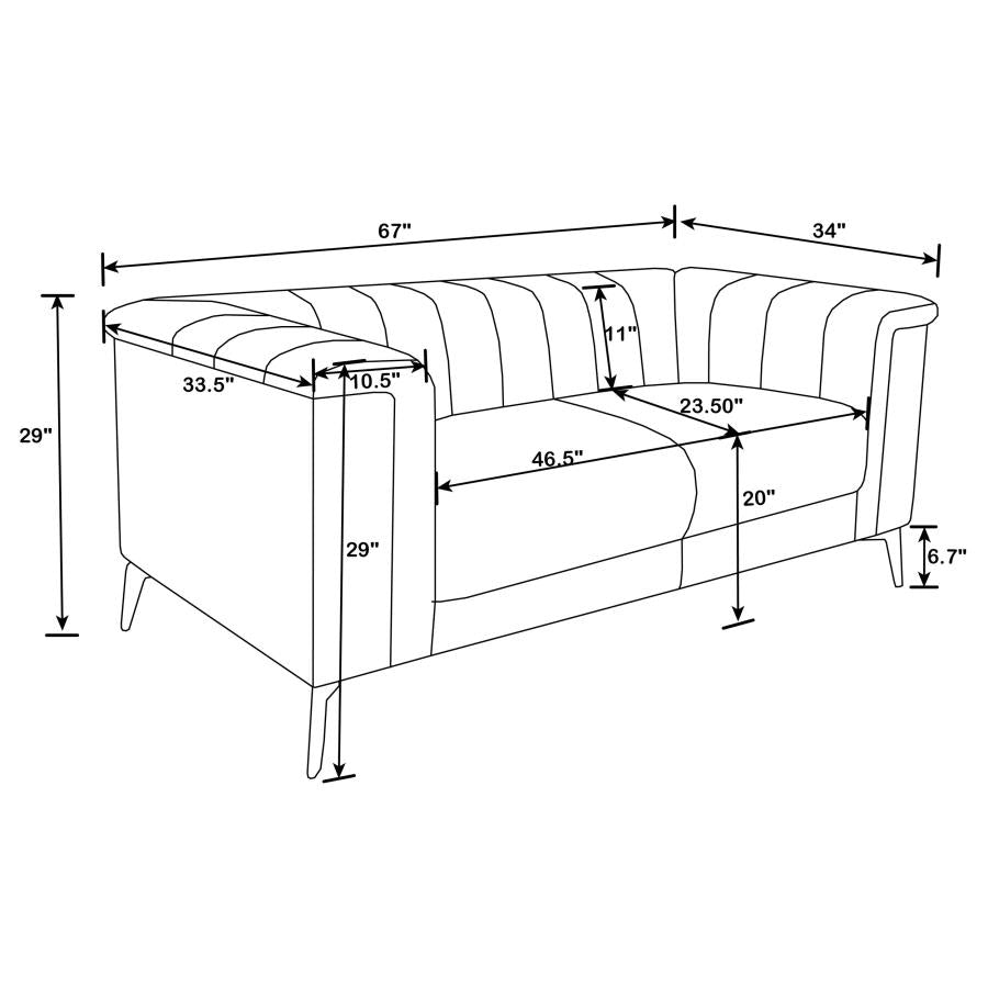 SOFA AND LOVESEAT 509211-S2-COA