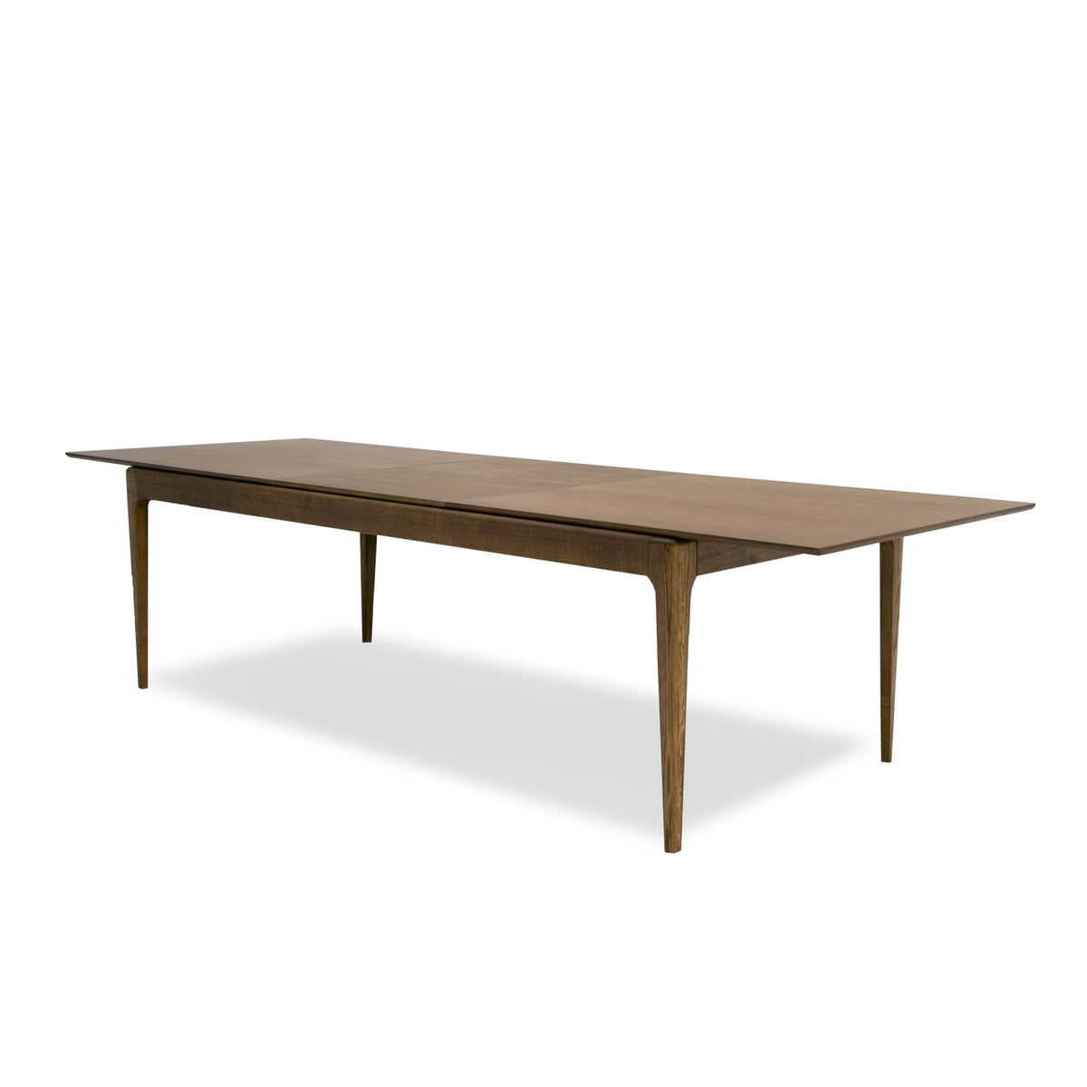 MODERN BROWN OAK EXTENDABLE DINING TABLE 1256-VIG