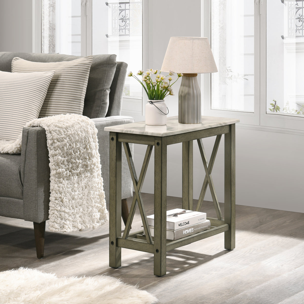 EDEN CHAIRSIDE TABLE-ESPRESSO-NC