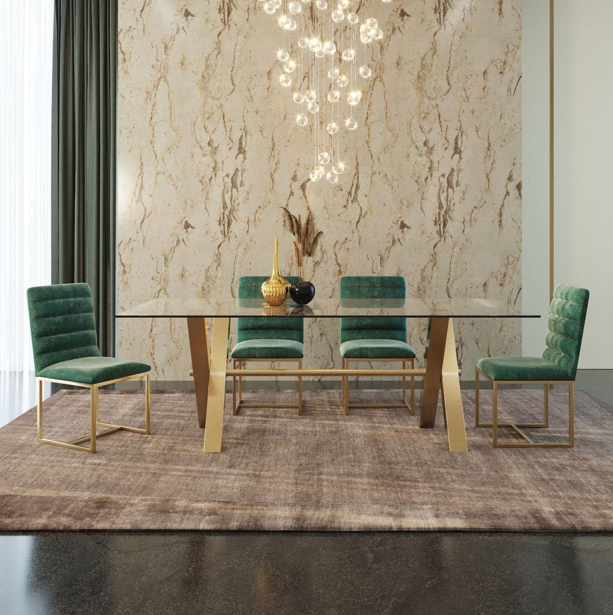 GLASS DINING TABLE 1305-VIG