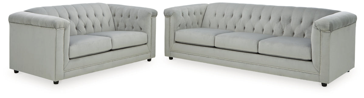 SOFA AND LOVESEAT 2190438/35-ASH