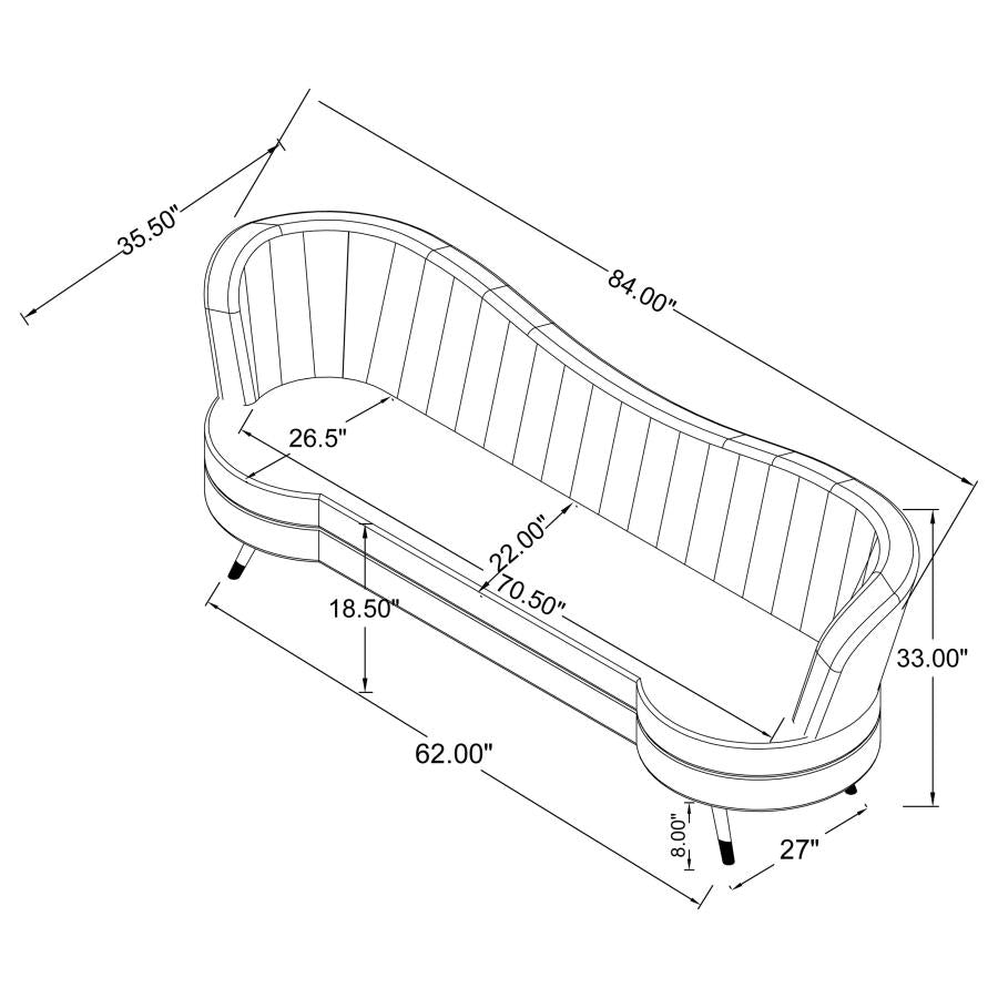 SOFA AND LOVESEAT 506861-S2-COA