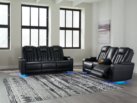 RECLINING SOFA AND LOVESEAT 2400489/94-ASH
