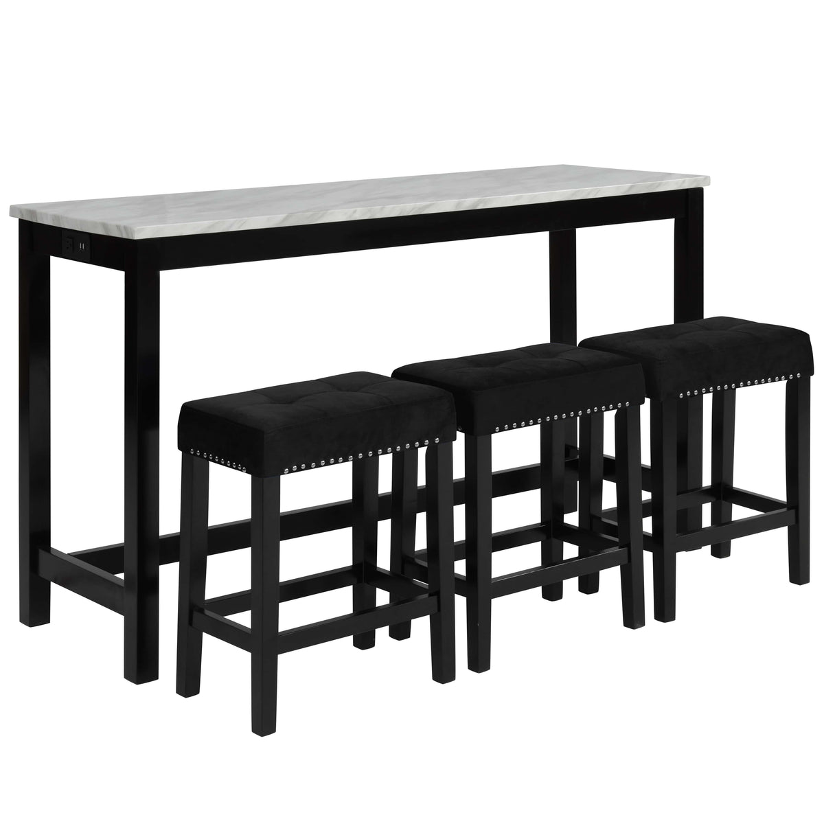 CELESTE THEATER BAR TABLE W/ 3 STOOLS-NC