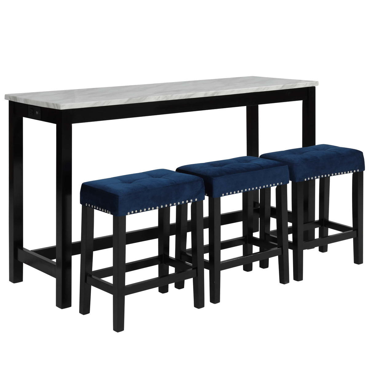 CELESTE THEATER BAR TABLE W/ 3 STOOLS-NC