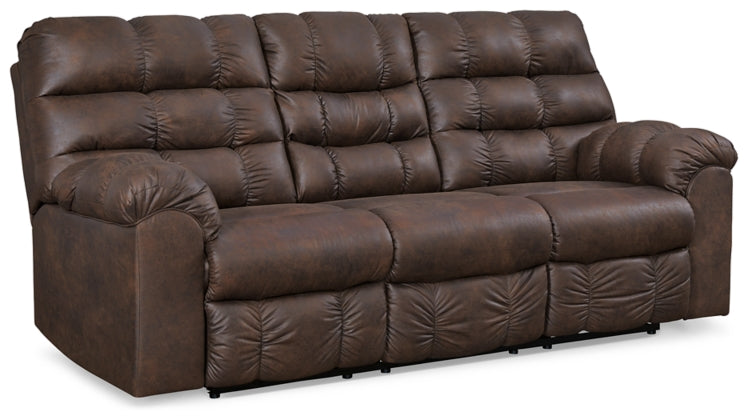 RECLINING SOFA AND LOVESEAT 2840189/94-ASH