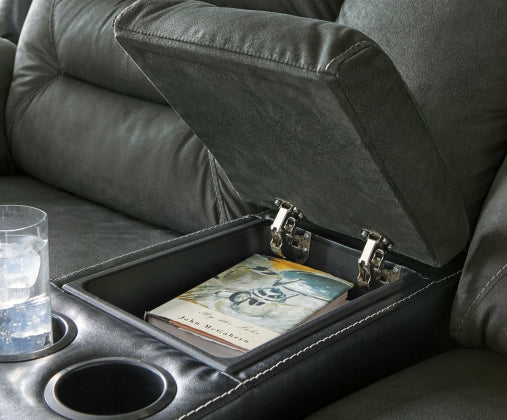 RECLINING SOFA AND LOVESEAT 2910288/94-ASH