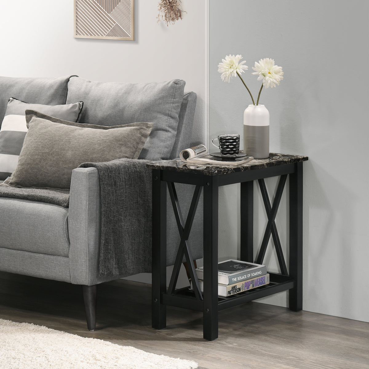 EDEN CHAIRSIDE TABLE-ESPRESSO-NC