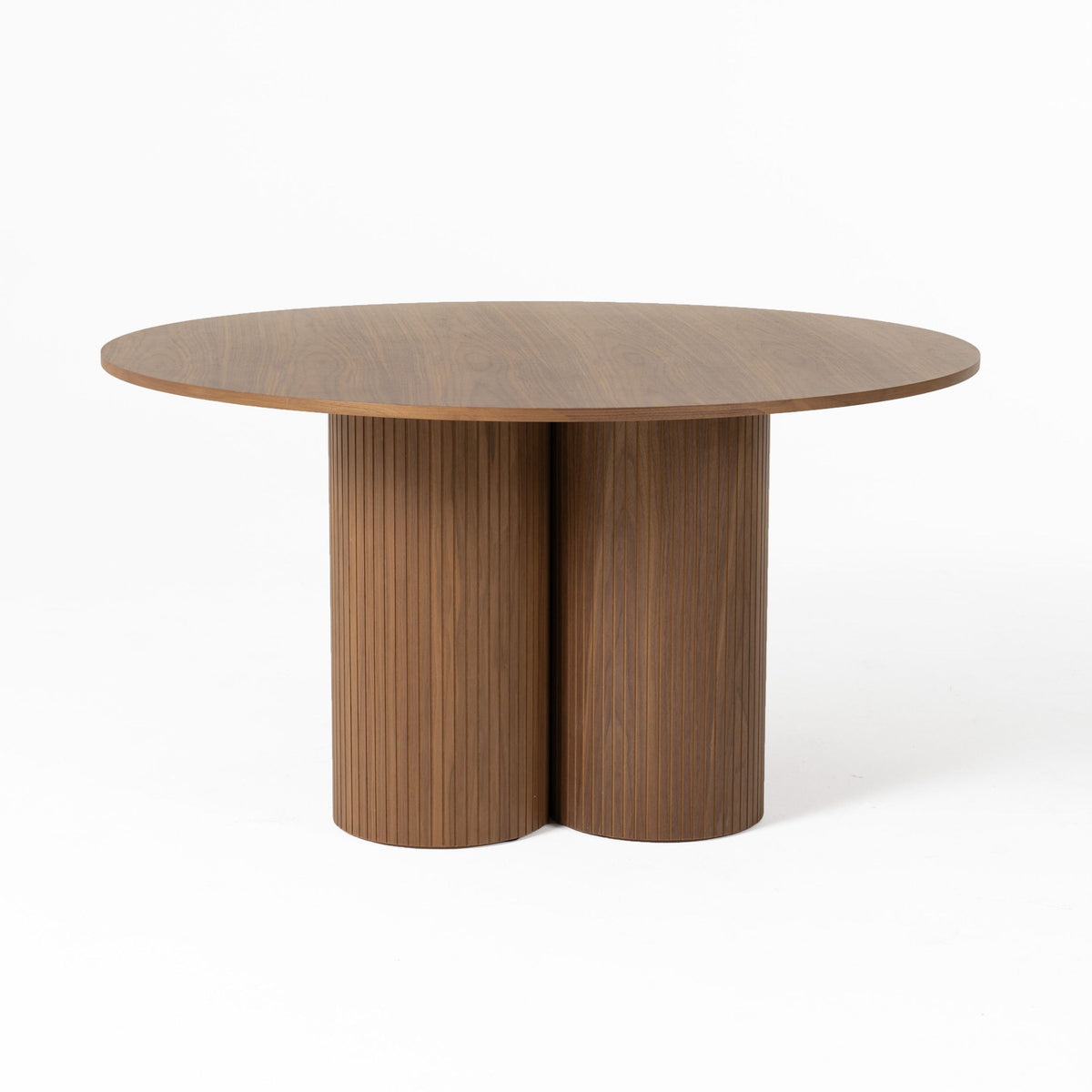 MODERN WALNUT ROUND DINING TABLE 3646-VIG