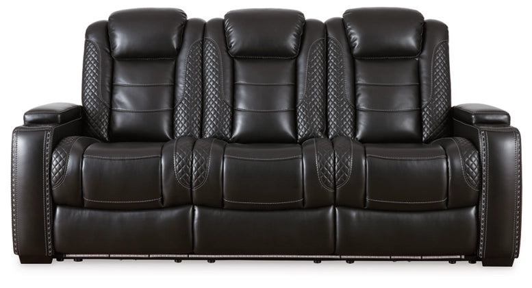 POWER RECLINING SOFA AND LOVESEAT 3700315/18-ASH