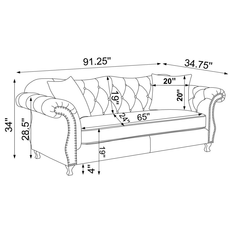 SOFA AND LOVESEAT 551161-S2-COA