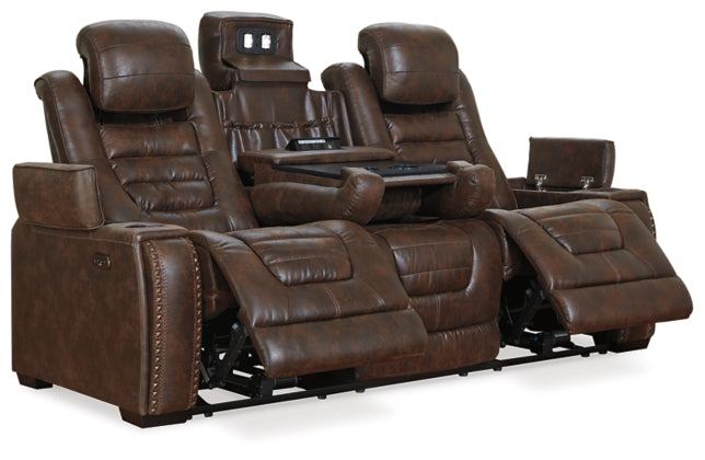 POWER RECLINING SOFA AND LOVESEAT 3850115/18-ASH