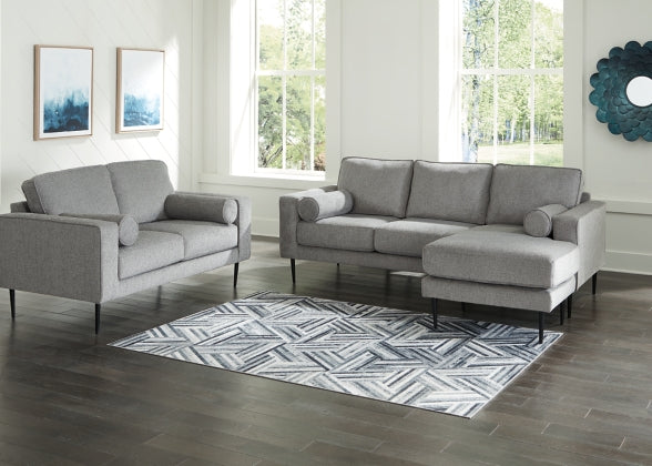 SOFA CHAISE AND LOVESEAT 4110218/35-ASH