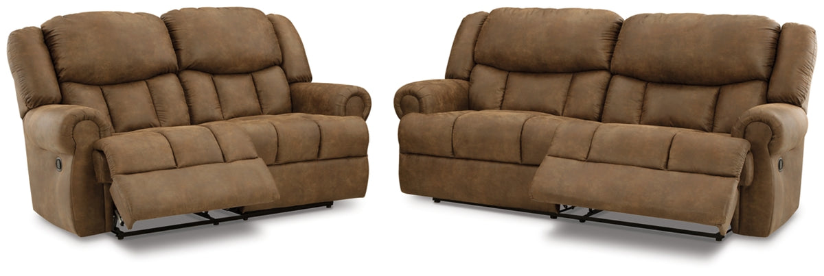 RECLINING SOFA AND LOVESEAT 4470481/86-ASH
