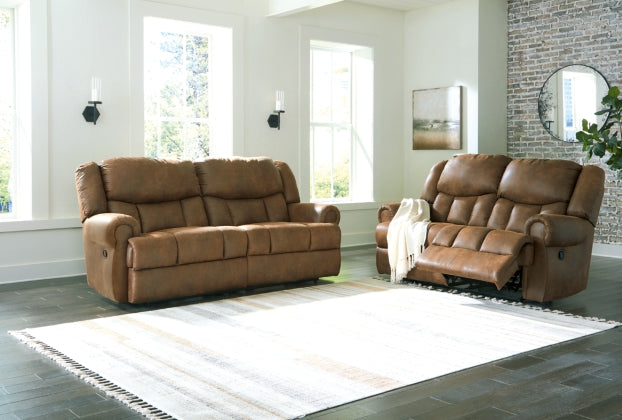 RECLINING SOFA AND LOVESEAT 4470481/86-ASH