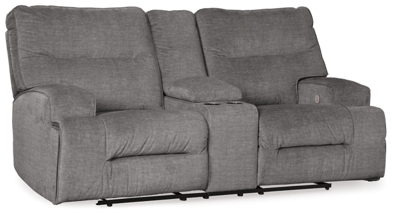 POWER RECLINING SOFA AND LOVESEAT 4530247/96-ASH