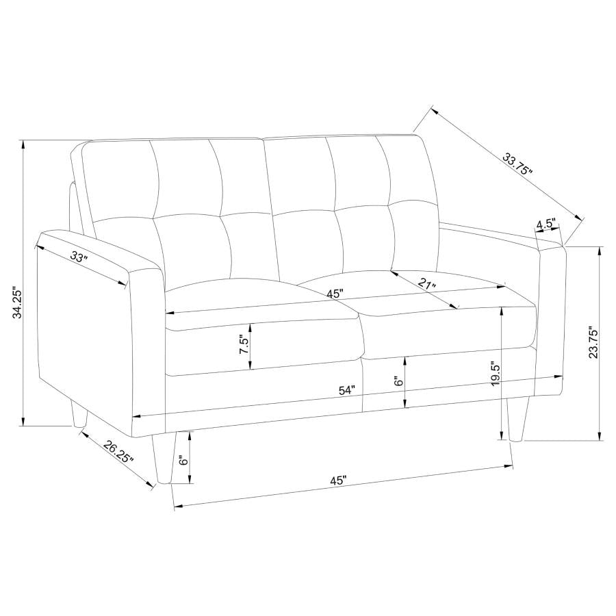 SOFA AND LOVESEAT 552001-S2-COA