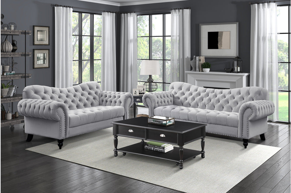SOFA & LOVESEAT 9330GY-HE