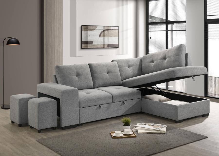 Upholstered Sleeper Sectional-500347-CST