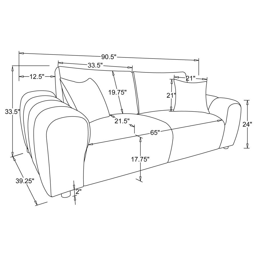 Sofa & Loveseat 2pcs Sets 504951-S2-CST