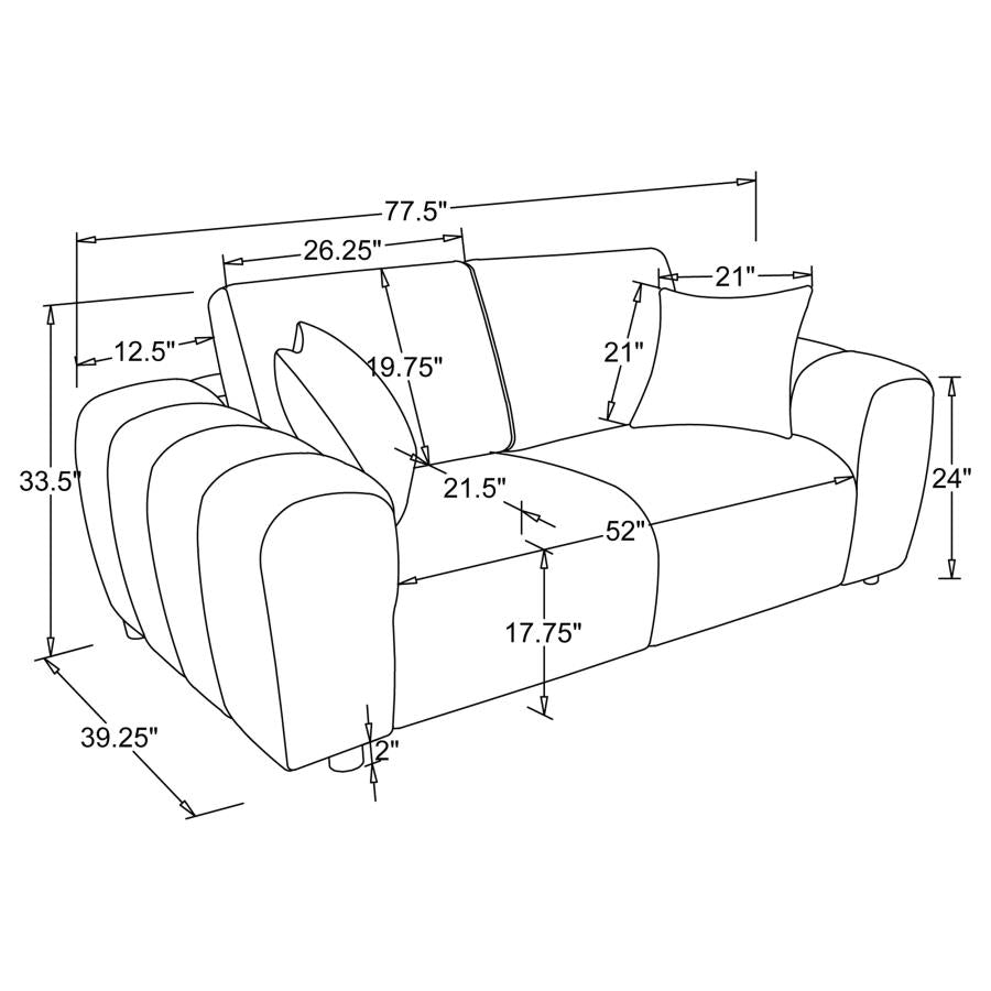 Sofa & Loveseat 2pcs Sets 504951-S2-CST
