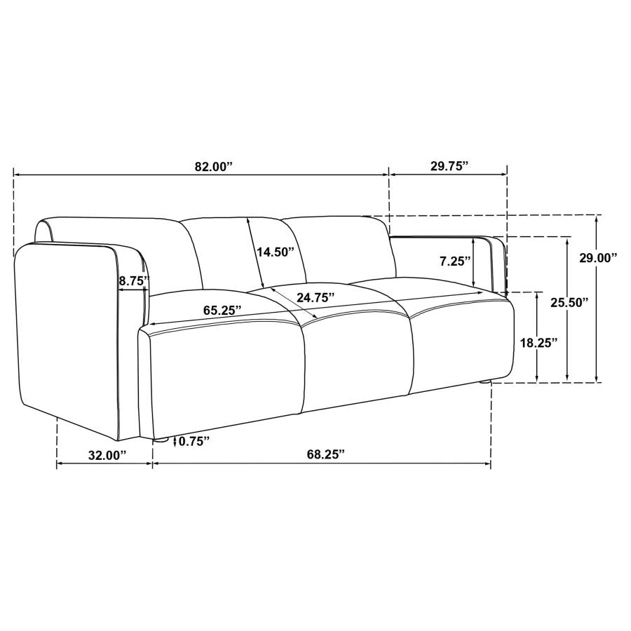 Sofa & Loveseat 2pcs Set 509811-S2-CST