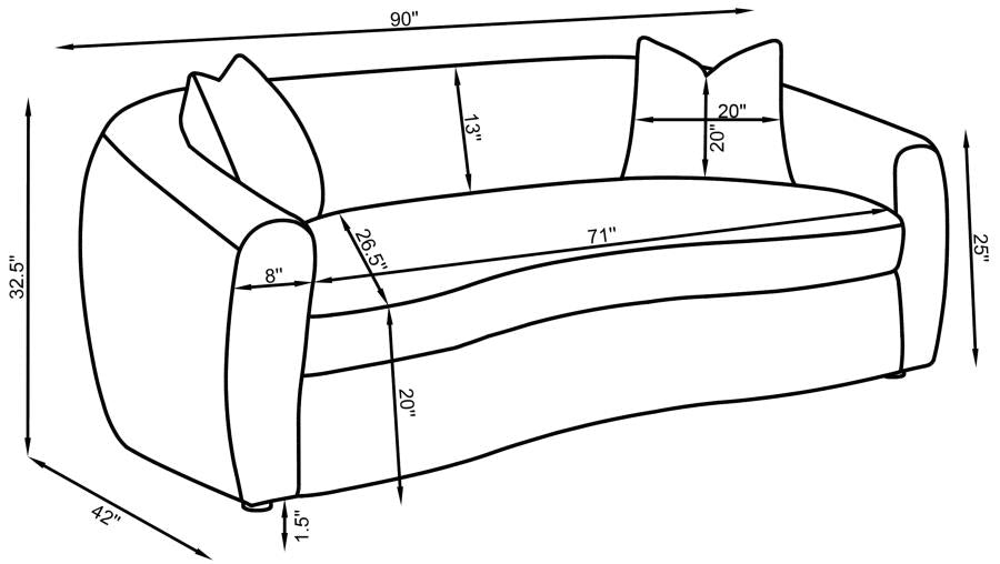 Sofa & Loveseat 2pcs set 509871-CST