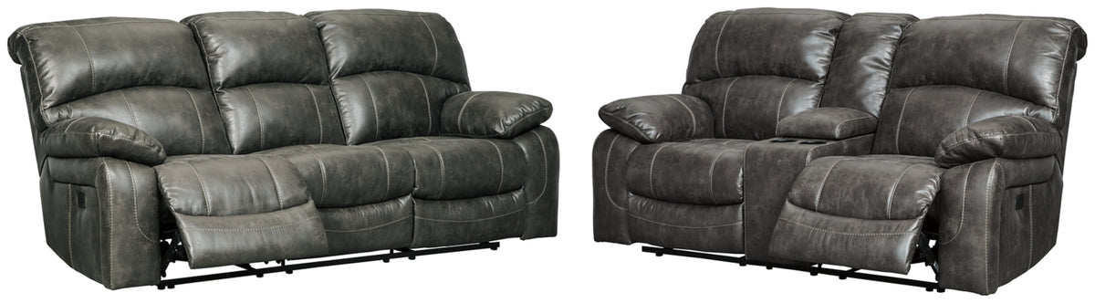 POWER RECLINING SOFA AND LOVESEAT 5160118/15-ASH