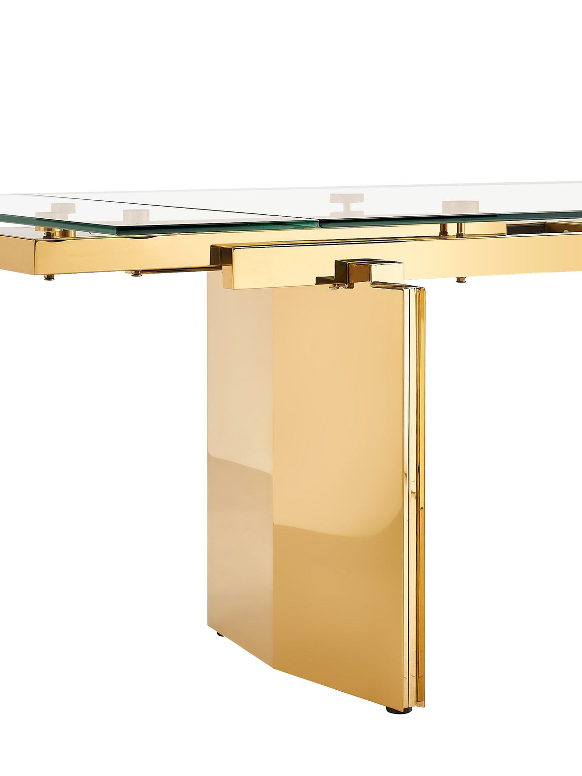 GLAM GLASS EXTENDABLE DINING TABLE T105-VIG