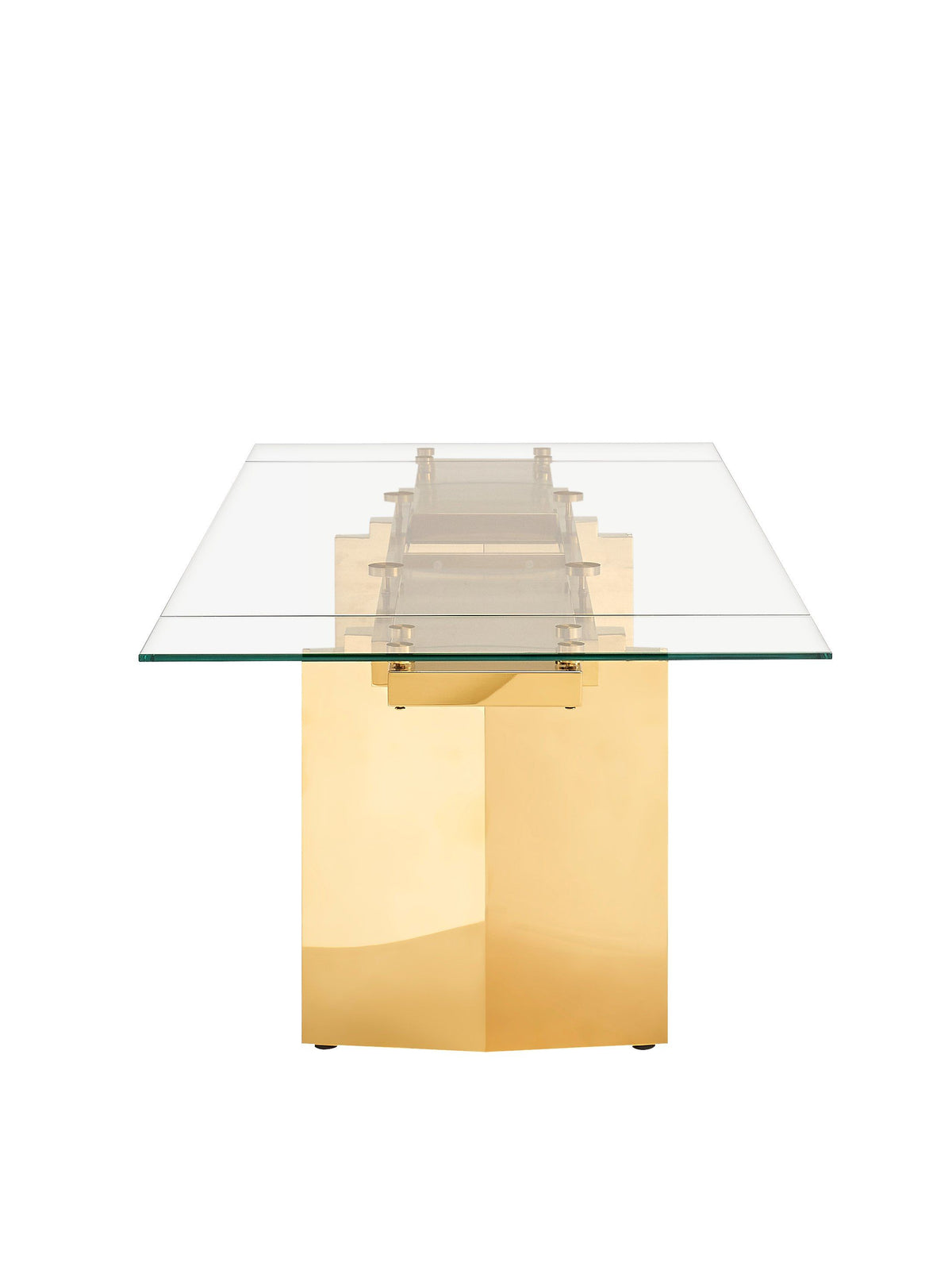 GLAM GLASS EXTENDABLE DINING TABLE T105-VIG