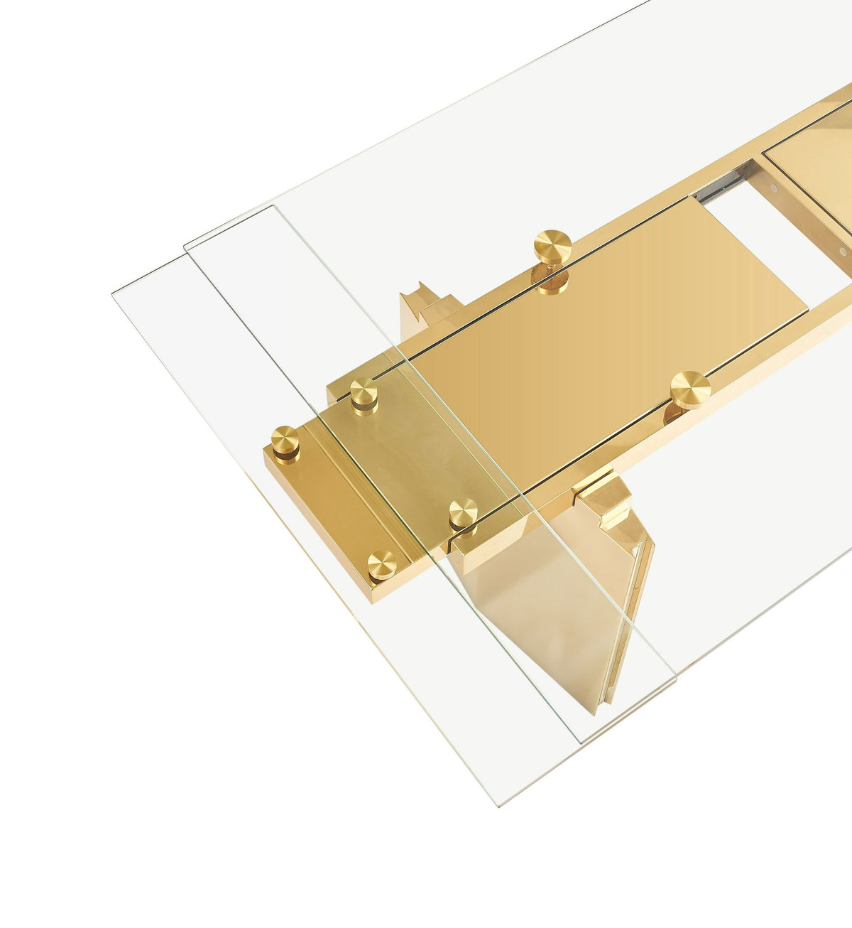GLAM GLASS EXTENDABLE DINING TABLE T105-VIG
