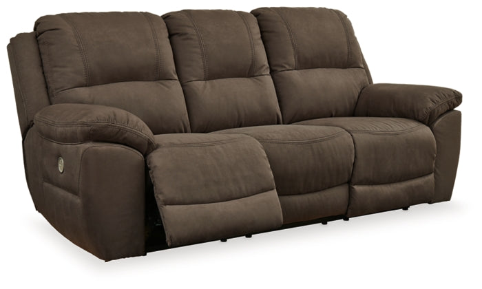 POWER RECLINING SOFA AND LOVESEAT 5420487/96-ASH