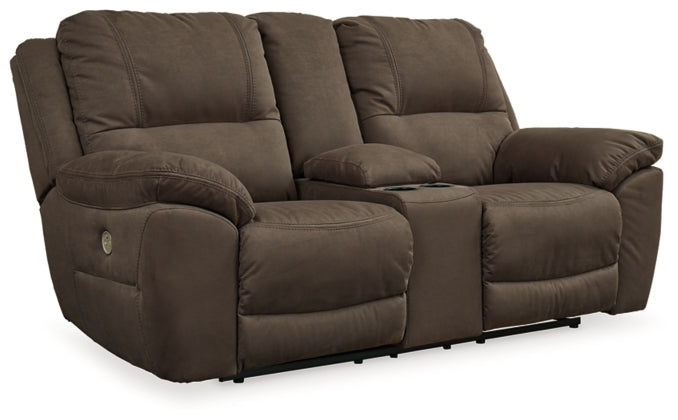 POWER RECLINING SOFA AND LOVESEAT 5420487/96-ASH