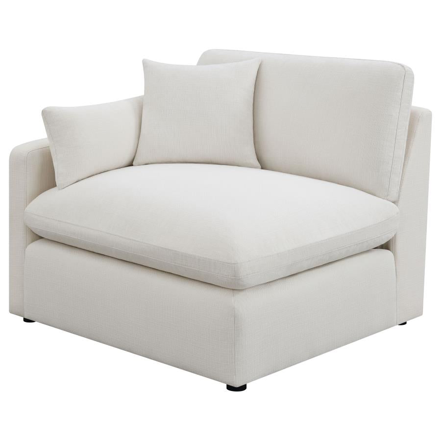4-piece Upholstered Modular Sectional Sofa Ivory 551451-SETB CST