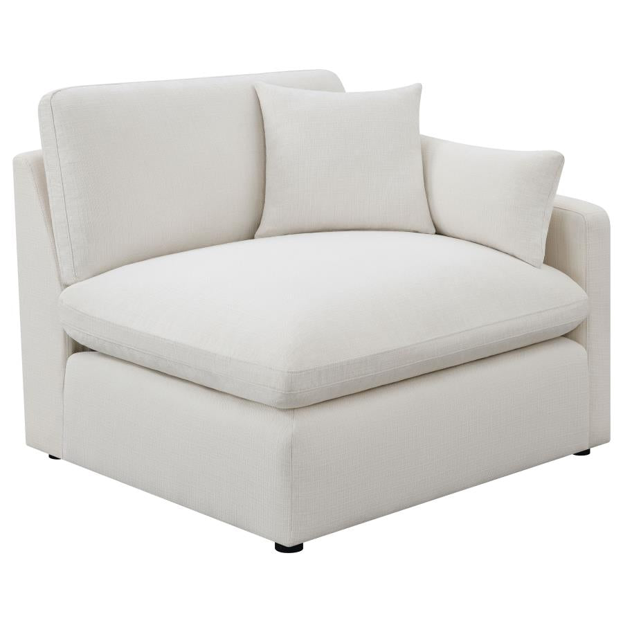4-piece Upholstered Modular Sectional Sofa Ivory 551451-SETB CST