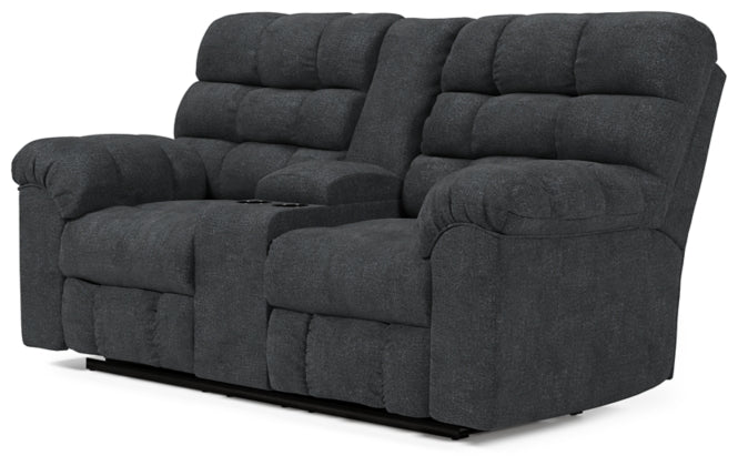 RECLINING SOFA AND LOVESEAT 5540389/94-ASH