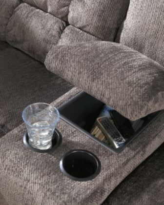 RECLINING SOFA AND LOVESEAT 5830089/94-ASH
