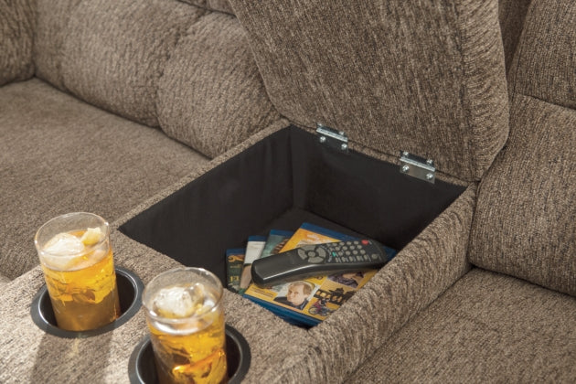 RECLINING SOFA AND LOVESEAT 5840188/94-ASH