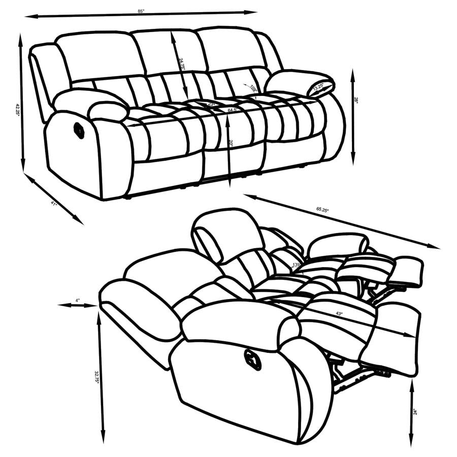 POWER MOTION SOFA AND LOVESEAT 601921-S2-COA