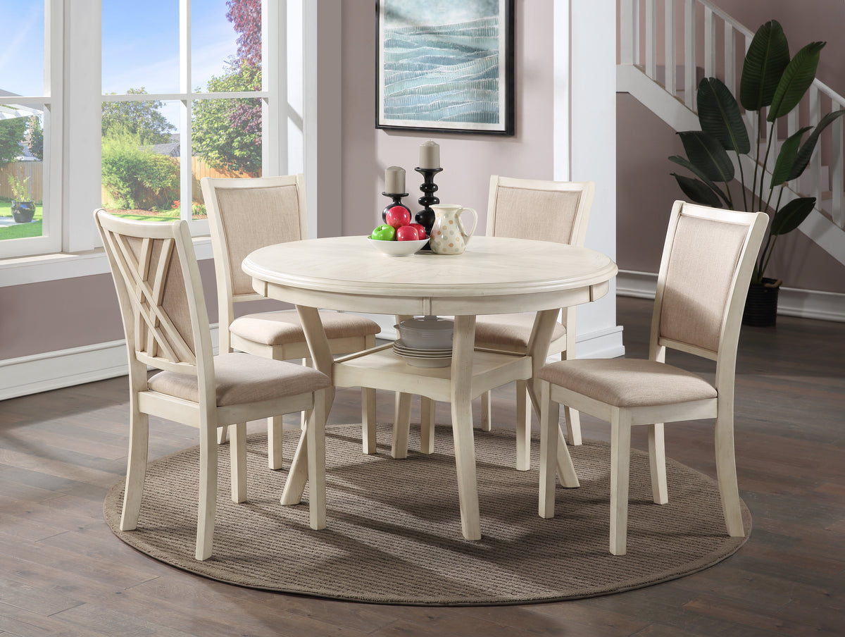 AMY 5PC ROUND DINING SET-NC