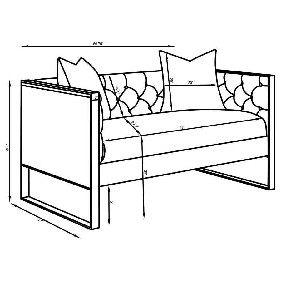 SOFA AND LOVESEAT 509111-S2-COA