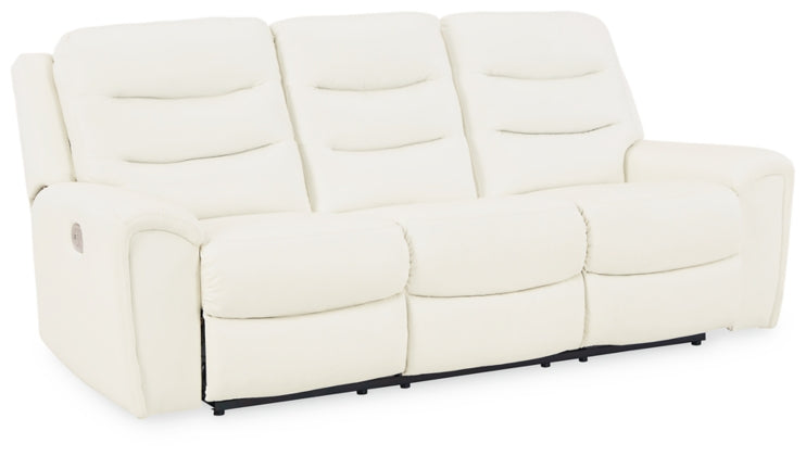 POWER RECLINING SOFA AND LOVESEAT 6110415/18-ASH