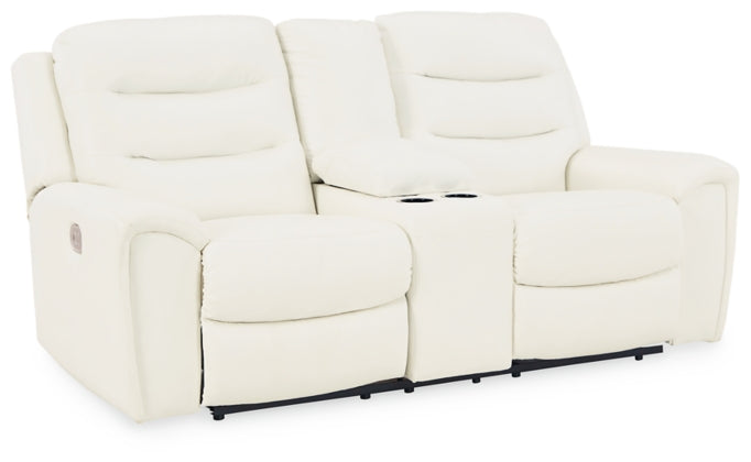 POWER RECLINING SOFA AND LOVESEAT 6110415/18-ASH