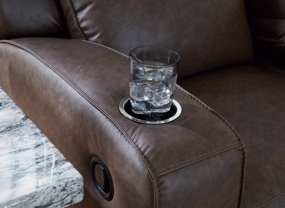 RECLINING SOFA AND LOVESEAT 6330689/94-ASH