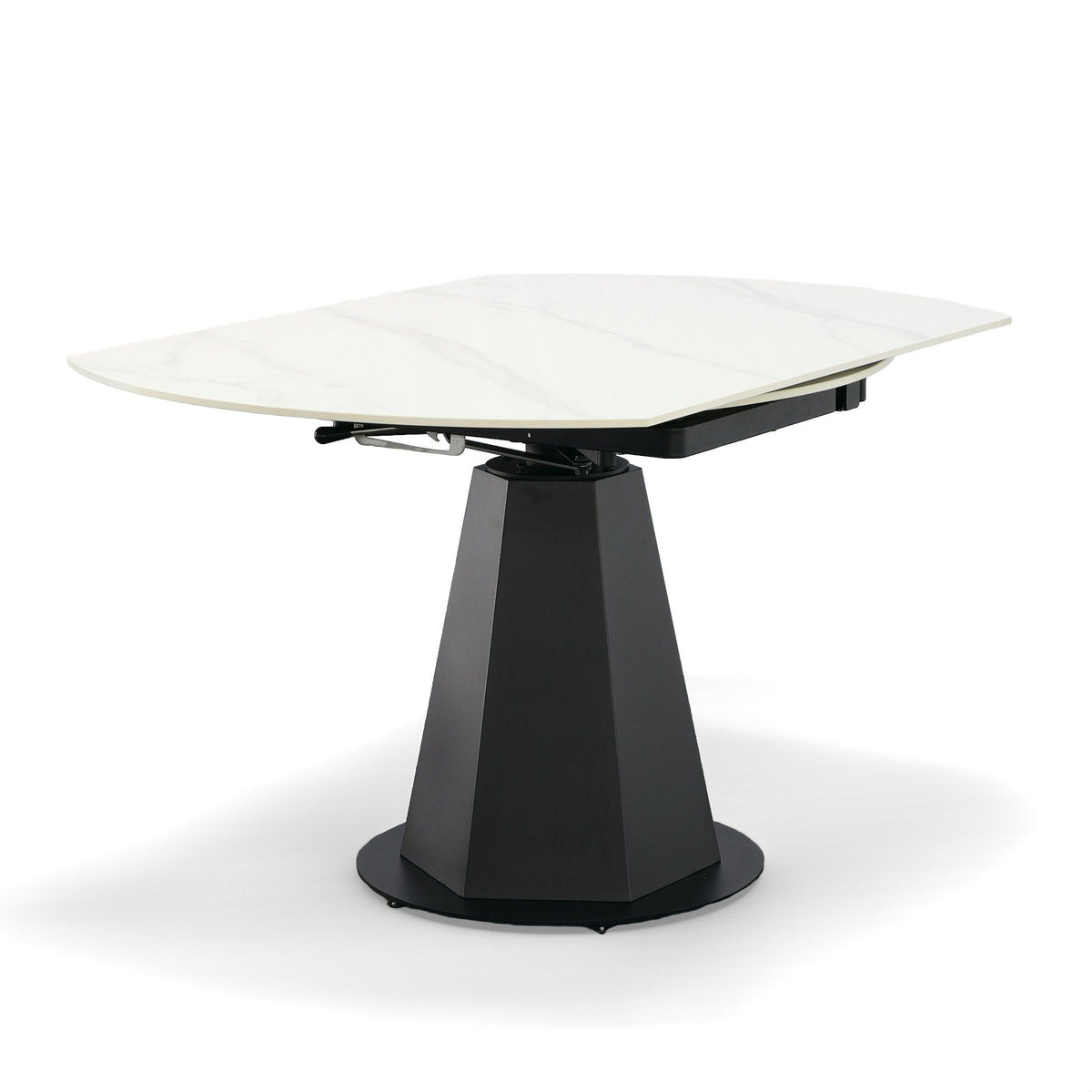 MODERN BLACK AND WHITE CERAMIC DINING TABLE 8949-VIG
