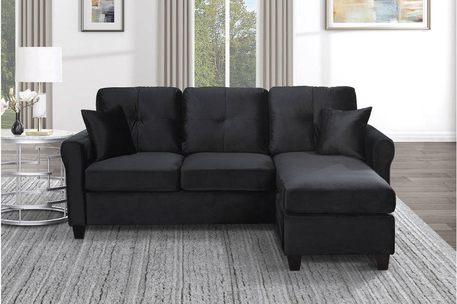 REVERSIBLE SOFA CHAISE 9411BK-HE